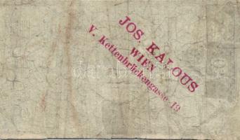 1800. 10G Wiener Stadt Banco Zettel T:III hátoldalán osztrák bélyegzéssel