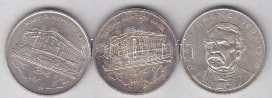 1992-94. 200Ft Ag (3x) "Deák + MNB" T:1-,2