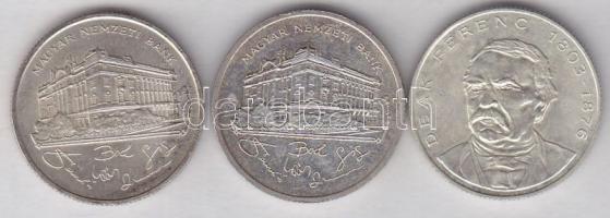 1992-94. 200Ft Ag (3x) "Deák + MNB" T:1-,2