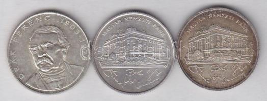1992-94. 200Ft Ag (3x) "Deák + MNB" T:1-,2