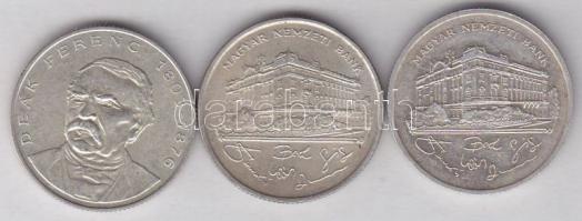 1992-94. 200Ft Ag (3x) "Deák + MNB" T:1-/2,2