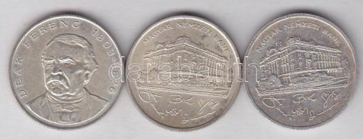 1992-94. 200Ft Ag (3x) "Deák + MNB" T:1-/2,2 kis ph