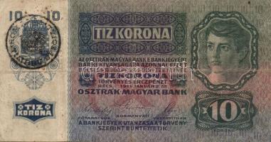 1902. 1000K + 1913. 20K (2x) + 1915. 10K minden bankjegyen román vagy "Deutschösterreich" ...