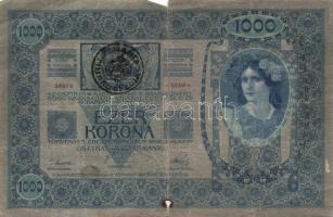 1902. 1000K + 1913. 20K (2x) + 1915. 10K minden bankjegyen román vagy "Deutschösterreich" ...