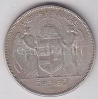 1930. 5P Ag "Horthy jobbra" T:3
