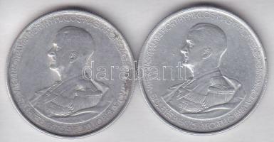 1943. 5P "Horthy balra" Alu (2x) T:2,3+