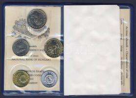 1989. 2f-20Ft 10db klf érme forgalmi sora eredeti MNB tokban, tanúsítvánnyal! T:1