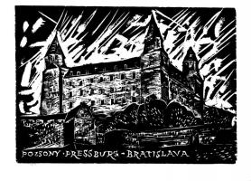 Molnár Dénes (1947-2000): Váraink, Kastélyaink album, 8 db fametszettel, sorszámozott 81/400, 21x30 ...