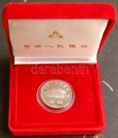 Kína 1993. Mao Tse Tung halálának 100. évfordulójára kiadott Ag emlékérem, eredeti dísztokban, doboz...