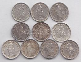 Svájc 1951-57. 1/2Fr Ag (10x) T:2/3,3