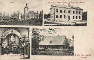 Staré Sedlo (Sattel, around Tachov) with the weaving mill of Neugebauer