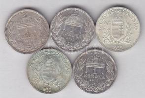 1915. 1K Ag (3x) + 1939. 1P Ag (2x) T:1,2,3