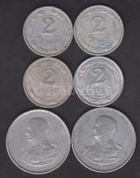 1941-43. 2P (4x) + 1943. 5P "Horthy balra" (2x) T:2,3 k.