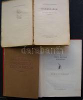 3 db vadászati könyv: Fekete István-Vadászatok erdőn, mezőn; Széchenyi Zsigmond-Ünnepnapok (sérült gerinc); Wustmann-A Vörös hegyek indiánjai