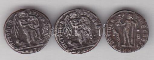 3 különböző római Denár fém hamisítványa T:2,2-