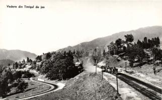 Temes railway track with locomotive photo