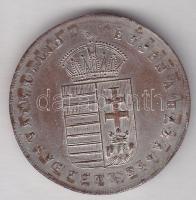 1865. Az országgyűlés megnyitására ezüstözött bronz emlékérem verési hibával T:3 p.h