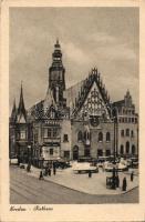 Wroclaw, Rathaus / Town hall, trucks