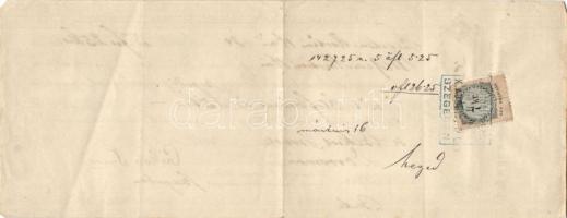 1884. Budapest - Első Magyar Általános Biztosító Társaság kötvény-számlája (2x) T:III