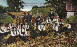 Pirdop folklore, corn shelling