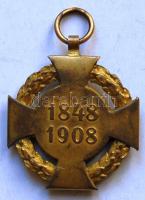 1908 Jubileumi Kereszt, szalag nélkül T:3