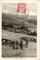 Military WWI Hungarian soldiers in the Montenegrin mountains