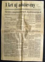 1987 A Magyar Nemzet melléklete: A Két új adótörvény. Az SZJA és ÁFA bevezetéséről. 4p.