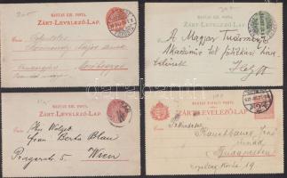 40 db zárt levelezőlap az 1890-1910-es évekből