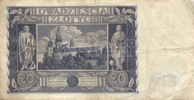 Lengyelország 1929. 10Zl + 1930. 5Zl + 1936. 20Zl + 1940. 1Zl + 10Zl T:II,III