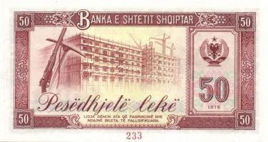 Albánia 1976. 50L "SPECIMEN" felülnyomással, "ZB 000000" sorszámmal! T:I