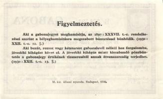 1930. 30f + 1P/50f + 3P Gabonalevél (3x) T:I