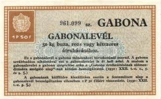 1930. 30f + 1P/50f + 3P Gabonalevél (3x) T:I