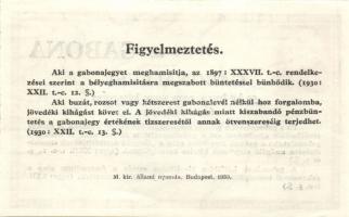 1930. 30f + 1P/50f + 3P Gabonalevél (3x) T:I