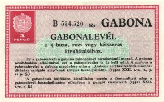 1930. 30f + 1P/50f + 3P Gabonalevél (3x) T:I