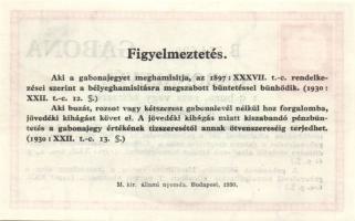 1930. 30f + 1P/50f + 3P Gabonalevél (3x) T:I
