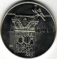 1985 " Cultural Forum..." 500Ft ezüst tokban T:BU