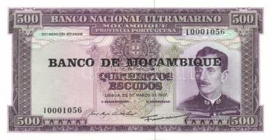 Mozambik 1976.Ideiglenes kiadás 50Esc + 100Esc + 500Esc + 1000Esc teljes sor T:I