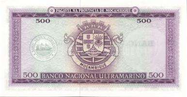 Mozambik 1976.Ideiglenes kiadás 50Esc + 100Esc + 500Esc + 1000Esc teljes sor T:I