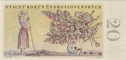 Csehszlovákia 1949 20K 3-as pont lyukasztással  T:I