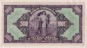 D.Reich/Cseh-Morva Protektorátus 1943 cseh 5000K piros felülnyomással "Specimen" lyukasztá...