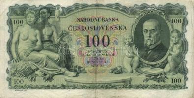 Csehszlovákia 1925. 100K (2x) T:III