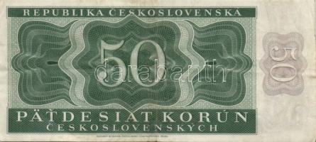 Csehszlovákia 1950. 50K + 1958. 25K + 1961. 3K (2x) egymás utáni sorszámmal + 1961. 5K (2x) T:II,III
