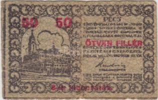 1920 Pécs 50f szükségpénz T:II