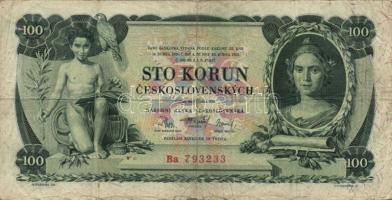 Csehszlovákia 1931. 100K (2x) T:III