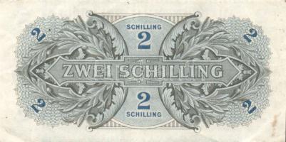 Ausztria/nemzetközi megszállás 1944. 1Sch + 2Sch + 5Sch + 10Sch T:II,II/III