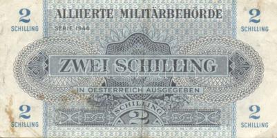 Ausztria/nemzetközi megszállás 1944. 1Sch + 2Sch + 5Sch + 10Sch T:II,II/III