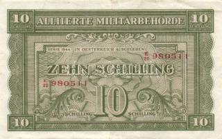 Ausztria/nemzetközi megszállás 1944. 1Sch + 2Sch + 5Sch + 10Sch T:II,II/III