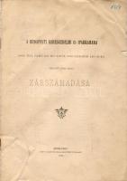 1899 A Kereskedelmi és Iparkamara zárszámadása; Pesti könyvnyomda Rt.