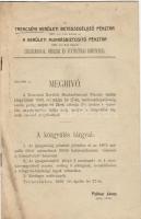 1908 A trencséni kerületi betegsegélyző pénztár zárszámadása