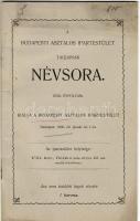 1905 A Budapesti Asztalos Ipartestület tagjainak névsora; Szent István nyomda